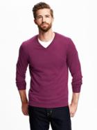 Old Navy V Neck Sweater For Men - Magenta