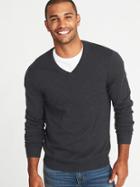 Old Navy Mens V-neck Sweater For Men Graphite Size Xs