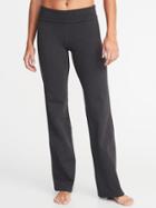 Old Navy Womens Mid-rise Wide-leg Roll-over Yoga Pants For Women Medium Gray Heather Size S
