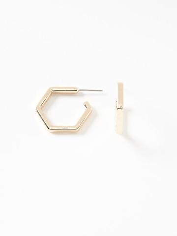 Old Navy Geometric Hoop Earrings For Women - Gold