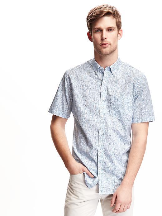 Old Navy Slim Fit Printed Shirt For Men - Snorkeling