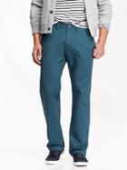 Old Navy Mens Ultimate Straight Khakis Size 44w 34l Big - Kelp Forest