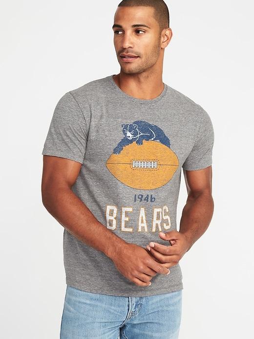 Old Navy Mens Nfl Team Crew-neck Tee For Men Bears Size L
