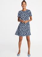 Crepe A-line Shift Dress For Women