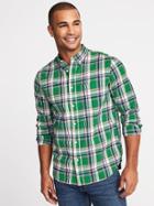 Old Navy Mens Regular-fit Built-in Flex Classic Shirt For Men Field Day Size S