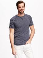 Old Navy Raglan Sleeve Tee Shirt For Men - Dark Blue Heather