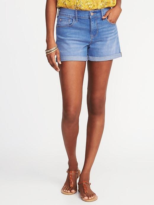 Old Navy Womens Boyfriend Denim Shorts For Women (3) Ultraviolet Size 2