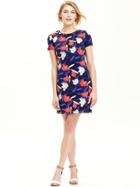 Old Navy Womens Jersey Shift Dresses Size L Tall - Navy Floral