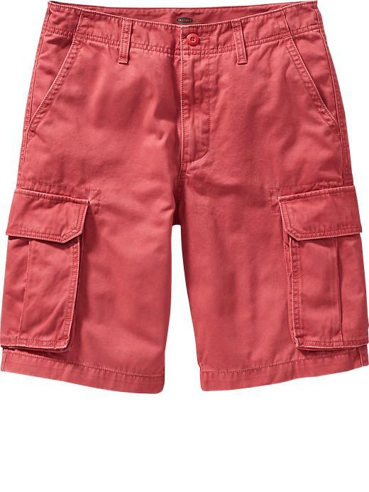 Old Navy Mens Brushed Twill Cargo Shorts 10 1/2&quot; Size 44w Big - Tomato Juice