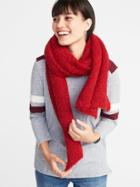 Old Navy Womens Boucl Scarf For Women Red Size One Size