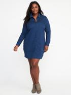 Old Navy Womens Plus-size Chambray Shirt Dress Dark Wash Size 18