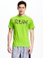 Old Navy Go Dry Performance Graphic Tee For Men - Neon Spark