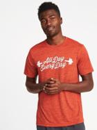 Old Navy Mens Regular-fit Graphic Performance Tee For Men All Day Every Day Size M