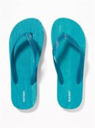 Old Navy Mens Textured Flip-flops For Men Teal Size 8/9
