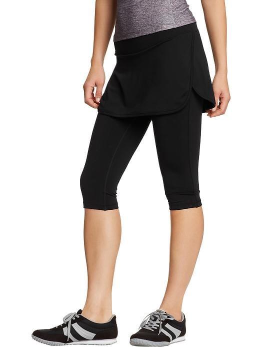 Old Navy Womens Women';s Old Navy Active 2-in-1 Skirt Capris Black Size S