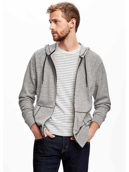 Old Navy Full Zip Space Dye Hoodie For Mens - Ivory