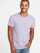 Old Navy Mens Soft-washed Perfect-fit Heathered Tee For Men Purple Heather Size S