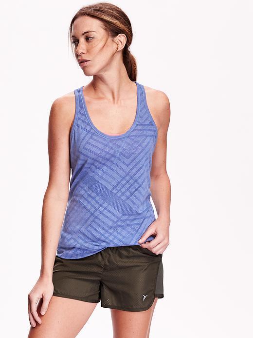 Old Navy Womens Burnout Tank Size L - Sapphire Isle