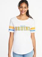 Old Navy Womens College-team Graphic Sleeve-stripe Tee For Women Ucla Size Xs
