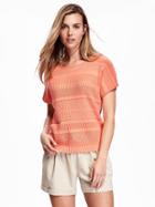 Old Navy Textured Sweater For Women - Feeling Peachy