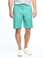 Old Navy Slim Built In Flex Ultimate Khaki Shorts For Men 10 - Big Island Blue