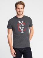 Old Navy Soft Washed Graphic Tee For Men - Dark Gray