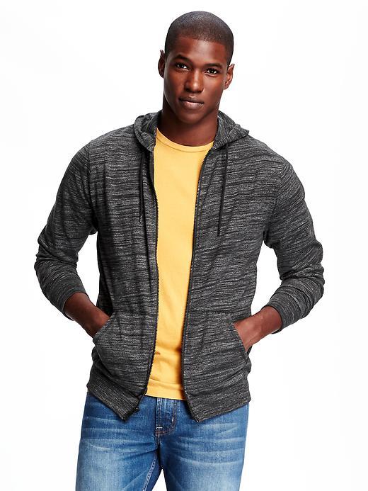 Old Navy Full Zip Space Dye Hoodie For Mens - Blackjack