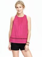Old Navy Womens Women';s Sleeveless Swing Tops For Our Fuchsia Size L