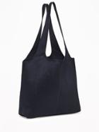 Old Navy Sueded Tote & Wristlet For Women - Navy Blue