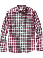 Old Navy Mens Slim Fit Button Front Plaid Shirts - Bright White