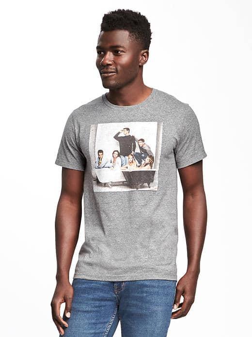 Old Navy Friends Graphic Tee For Men - Heather Gray