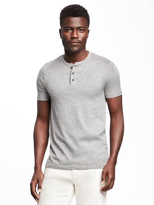 Old Navy Henley For Men - Gray