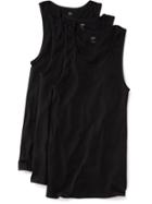 Old Navy Rib Knit Tank 3 Pack For Men - Black