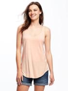 Old Navy Relaxed Curved Hem Scoop Neck Tank For Women - Peach Gelato