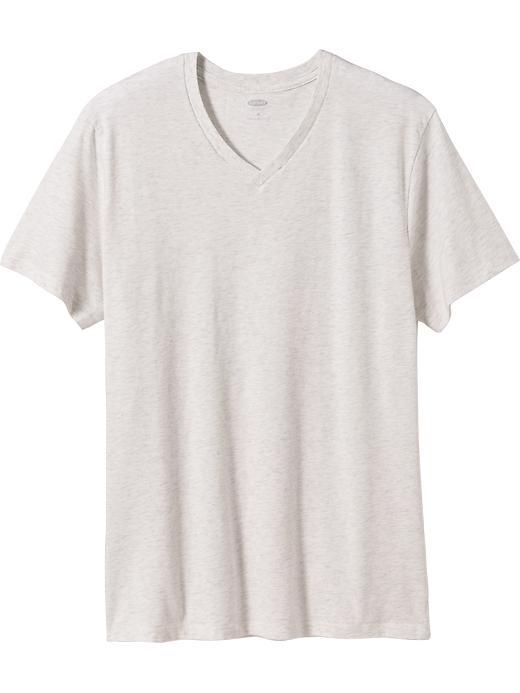 Old Navy Mens Classic V Neck Tees Size Xxl Big - Heather Oatmeal