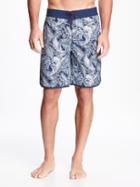 Old Navy Printed Built In Flex Board Shorts For Men 9 - Cloud Cover