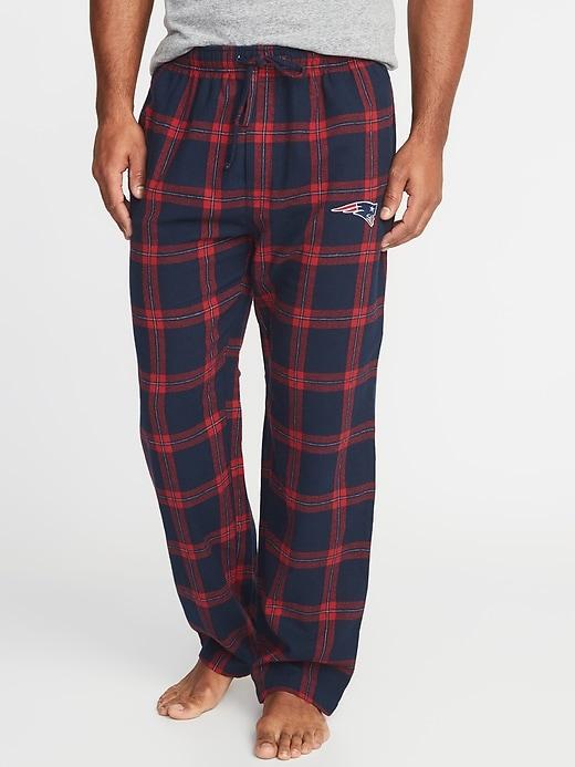 Old Navy Mens Nfl Team-graphic Flannel Sleep Pants For Men New England Patriots Size Xxl