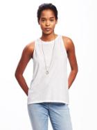 Old Navy Relaxed Hi Lo Tank For Women - Cream