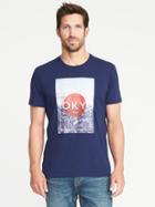 Old Navy Mens Soft-washed Graphic Tee For Men Tokyo Size L
