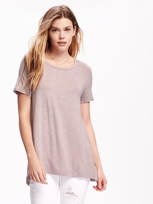 Old Navy Short Sleeve Swing Tee For Women - Icelandic Mineral