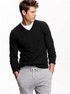 Old Navy Mens Solid V Neck Sweaters Size Xxl Big - Blackjack