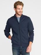 Old Navy Mens Sweater-fleece Zip-front Jacket For Men Blue Size Xxl