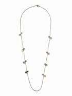 Old Navy Hammered Disc Chain Necklace For Women - Silver