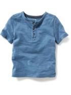 Old Navy Henley Short Sleeve - Ancient Mariner