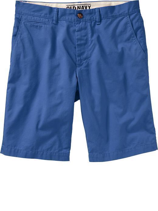Old Navy Mens Slim Fit Twill Shorts 9 1/2&quot; - Blue Typhoon