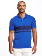 Old Navy Built In Flex Pro Polo For Men - Crisp Royal Blue