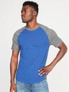 Old Navy Mens Soft-washed Color-block Raglan Tee For Men Moon Dance Size Xxl