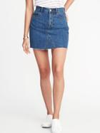 Old Navy Womens High-rise A-line Denim Mini Skirt For Women Medium Wash Size 12