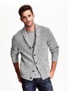 Old Navy Shawl Collar Space Dye Cardigan Size Xxl Big - Heather Oatmeal