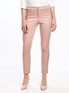 Old Navy Mid Rise Sateen Jacquard Pixie Crops 27 - Blushin Up